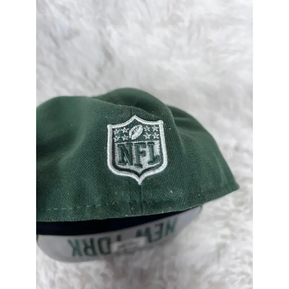 New York Jets Hat Cap Fitted Mens 7 3/4 Green NFL Football New Era 59FIFTY